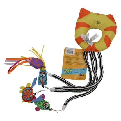 Fat Cat Catfisher Doorknob Hanger with 4 Dee-Lux Kitty Lures, Color Varies Fat Cat