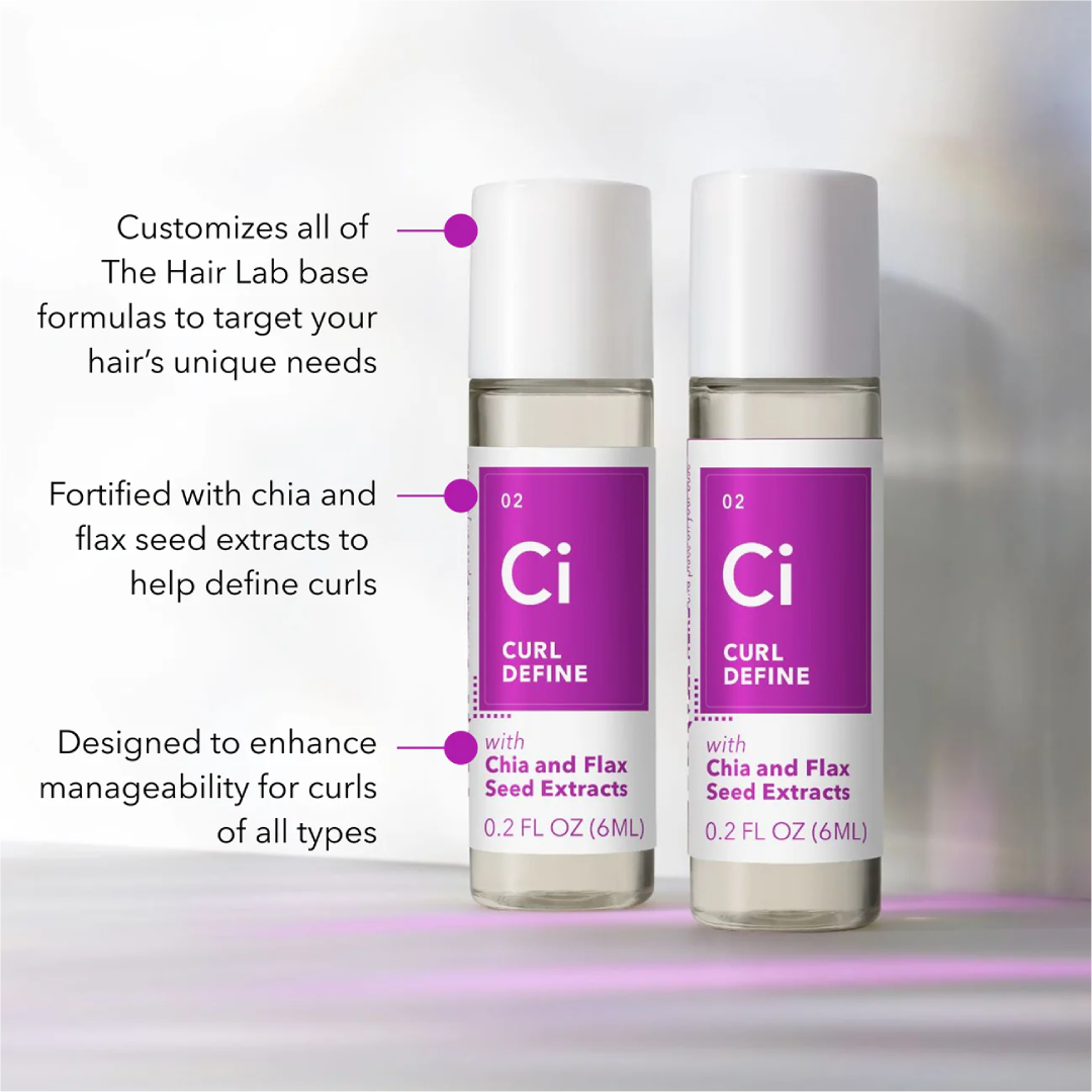 The Hair Lab Curl Define Dose Set with Chia and Flax Seed Extracts – 2 x 0.2 fl. oz. The Hair Lab
