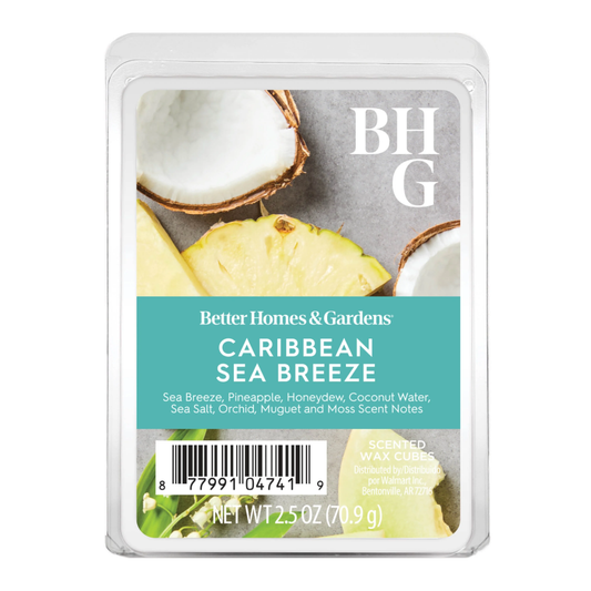 Caribbean Sea Breeze Scented Wax Melts by Better Homes & Gardens - 2.5 oz (1-Pack)