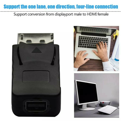 DisplayPort Male to Mini DP DisplayPort Female Convertor Adapter - High Quality Video Display Connector MegoDeals