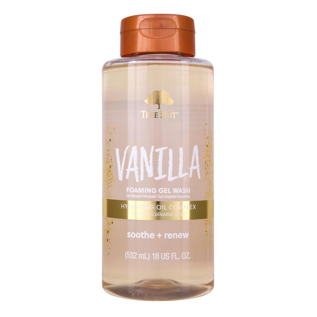 Tree Hut Vanilla Soothing Foaming Gel Body Wash – 18 fl oz – Ultra Hydrating & Calming