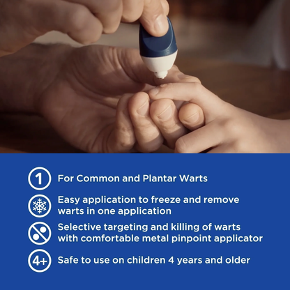 Equate Freeze Wart Remover with Precision Metal Tip, 1.6 fl oz | Common & Plantar Wart Treatment Equate