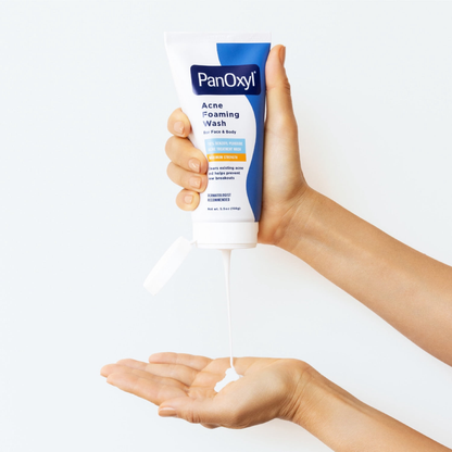 PanOxyl 10% Benzoyl Peroxide Acne Foaming Wash | Maximum Strength Acne Cleanser 5.5 Oz PanOxyl