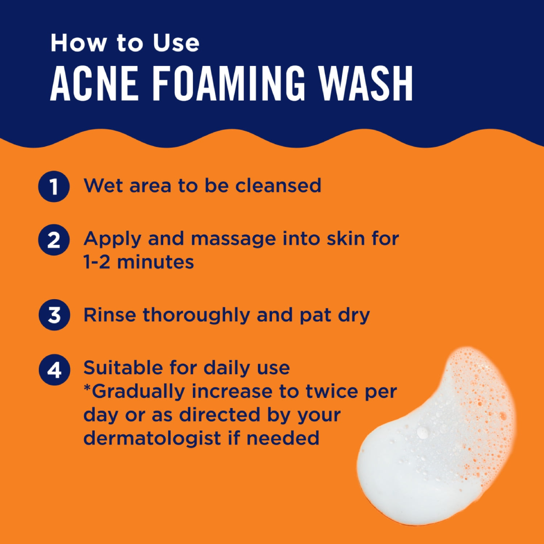 PanOxyl 10% Benzoyl Peroxide Acne Foaming Wash | Maximum Strength Acne Cleanser 5.5 Oz PanOxyl