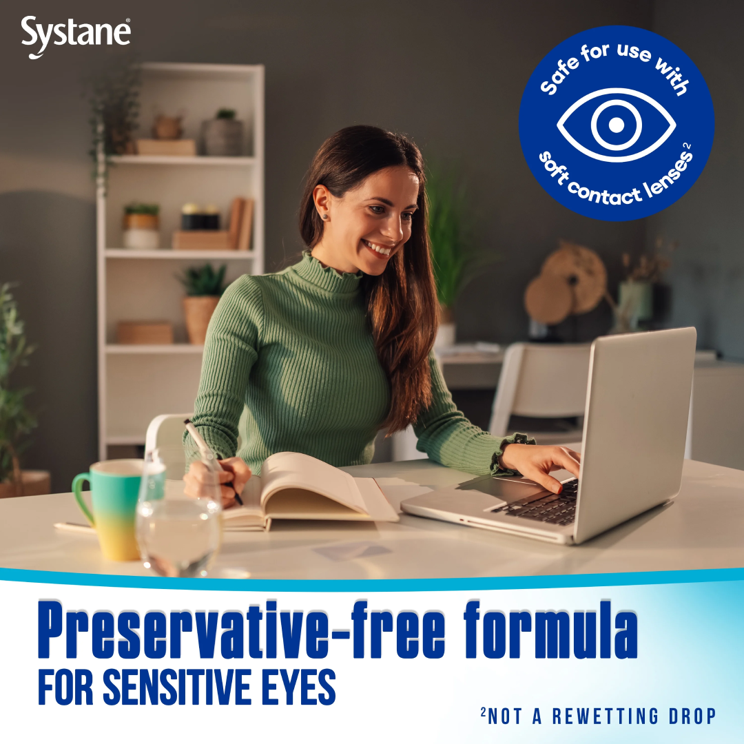 Systane Hydration Preservative Free Liquid Dry Eye Drops 10 ml | Daily Dry Eye Relief Systane