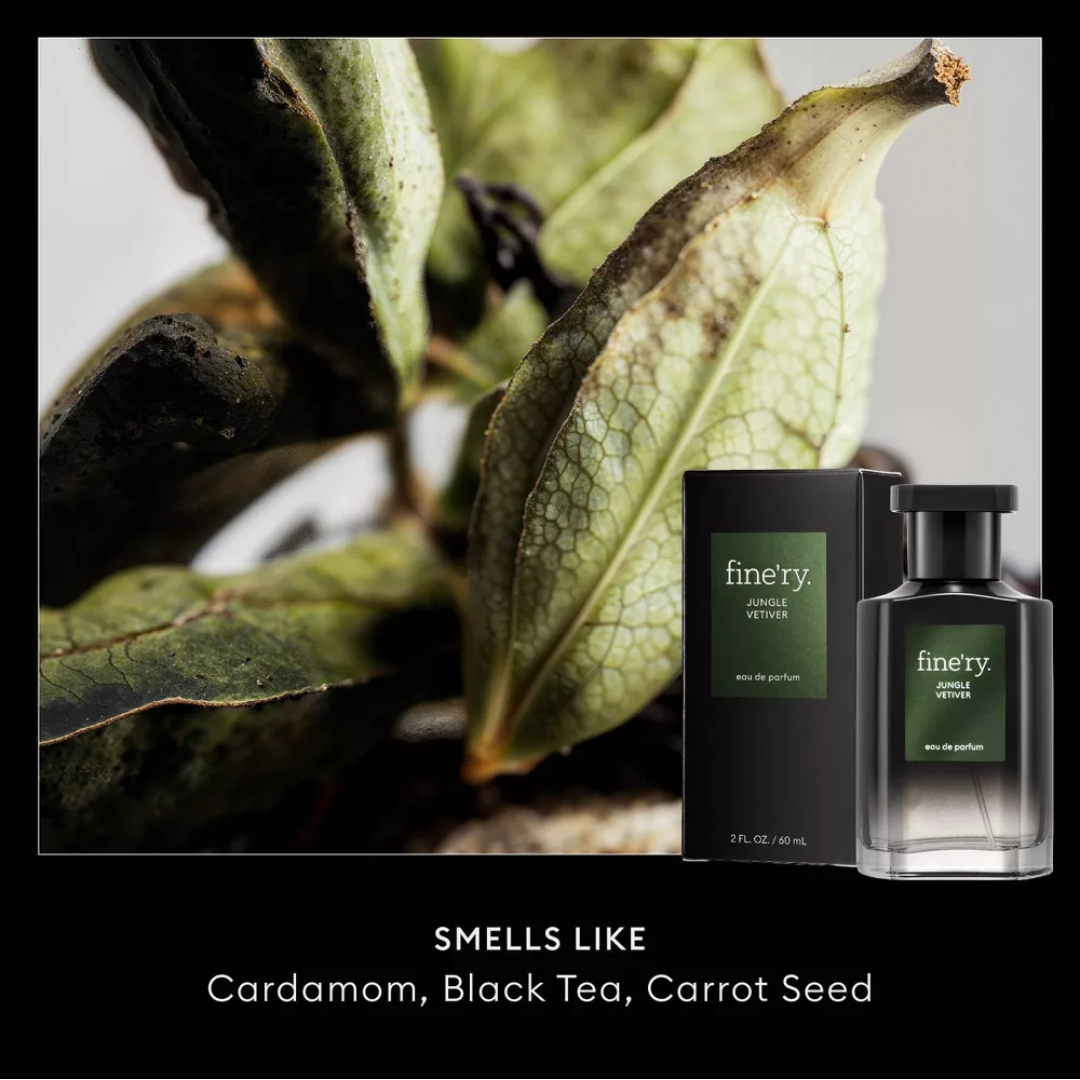 fine’ry. Men’s Jungle Vetiver Cologne – Travel Size 2.0 fl oz fine'ry.