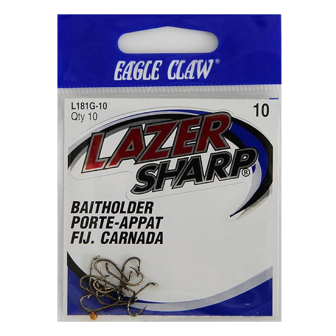 Lazer Sharp L181GH-10 Baitholder Hook – Bronze, Size 10 Lazer Sharp