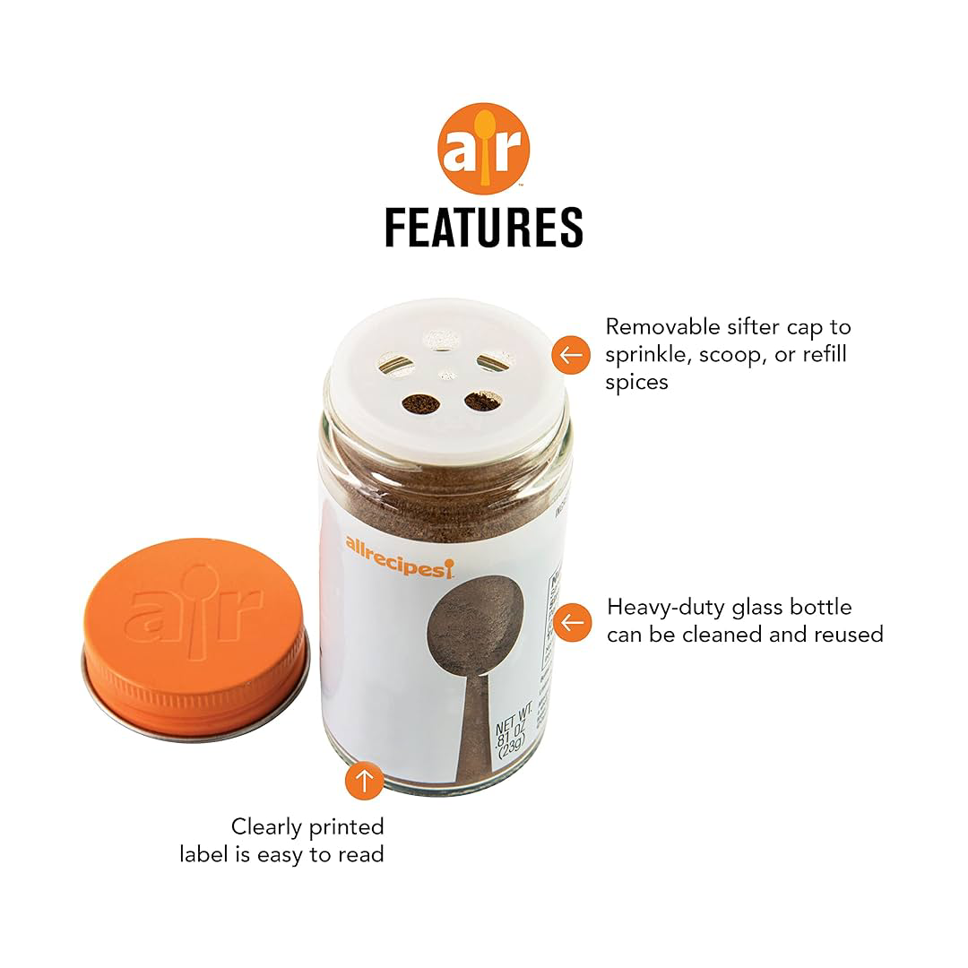 Allrecipes Taste of Morocco Spice Set – Harissa, Mediterranean Blend & Za’atar (Set of 3 Glass Jars) Allrecipes