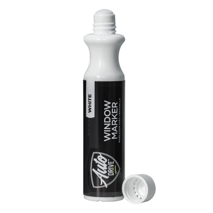 Auto Drive Automotive Window Marker – White | Removable Glass Marker Auto Drive