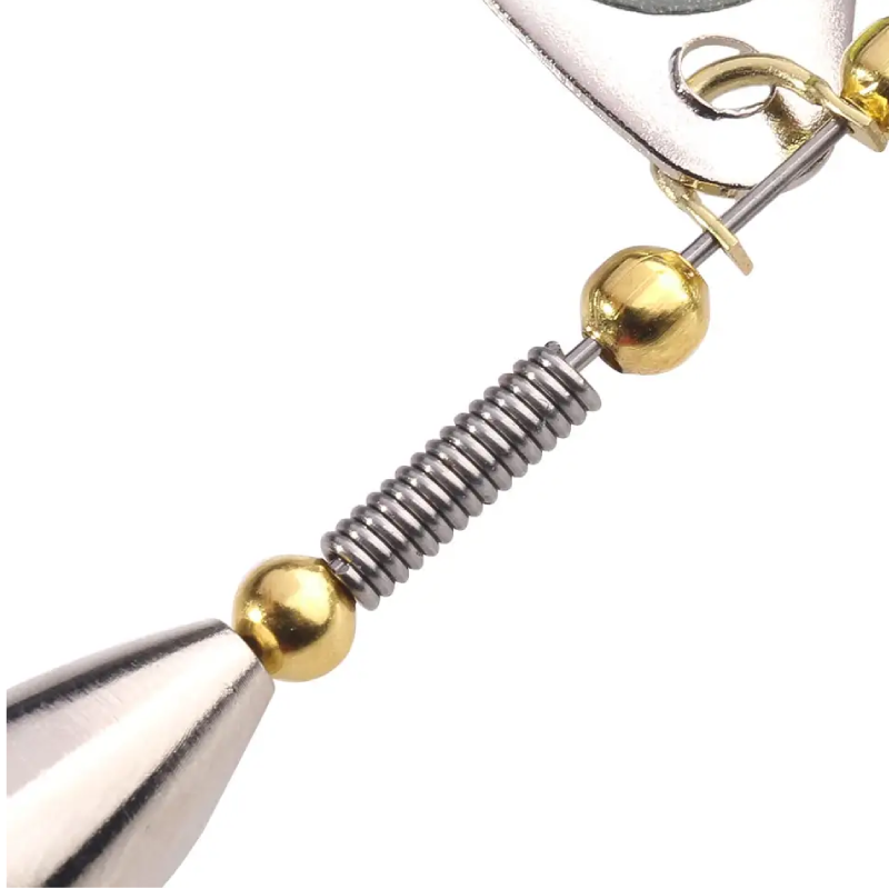 8.5cm 10g Metal Spinner Spoon Lure with Feather Hook #6 – For Bass, Pike & Carp Fishing