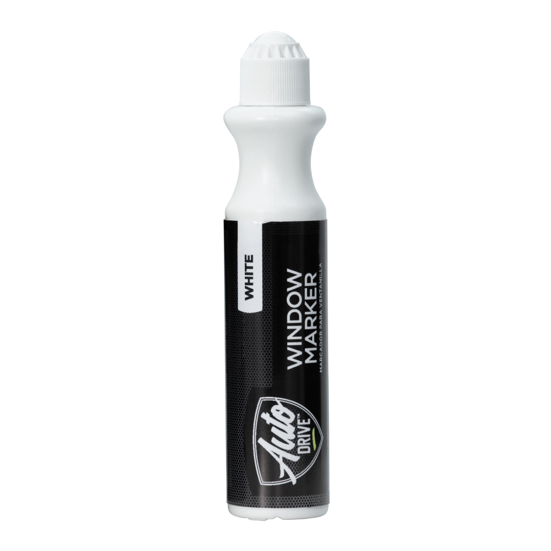 Auto Drive Automotive Window Marker – White | Removable Glass Marker Auto Drive