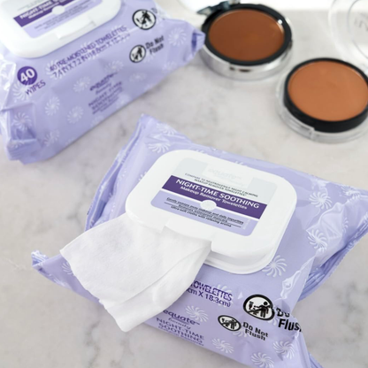 Equate Night-Time Soothing Makeup Remover Wipes for Face Care – 80 Count Equate