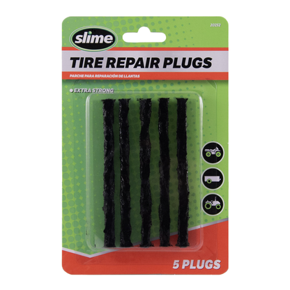 Slime 4" Long Tire Repair Plugs 5-Pack Brown – Model 20252 for Tubeless Tires Slime
