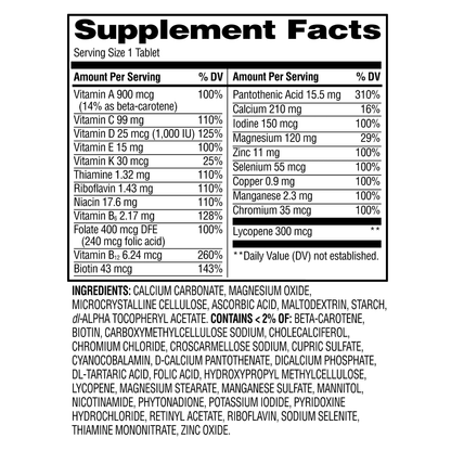 Equate One Daily Men’s Multivitamin & Multimineral Supplement Tablets – Men’s Health Support, 200 Count