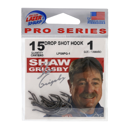 Eagle Claw Lazer Sharp High Carbon Steel Drop Shot Fishing Hook – Size 1 Eagle Claw