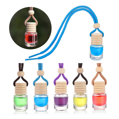 8ml Glass Bottle Car Air Freshener | Hanging Vent Clip Perfume – Multiple Scents MegoDeals