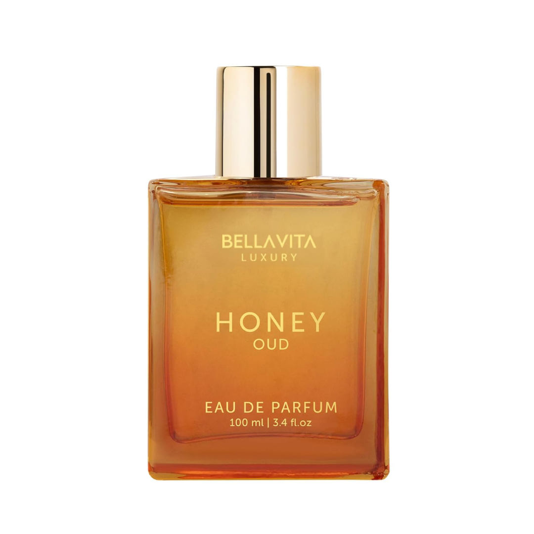 BellaVita Luxury Honey Oud Eau de Parfum | Unisex Long-Lasting Fragrance – 3.4 fl. oz. | Clean, Vegan & Cruelty-Free BellaVita