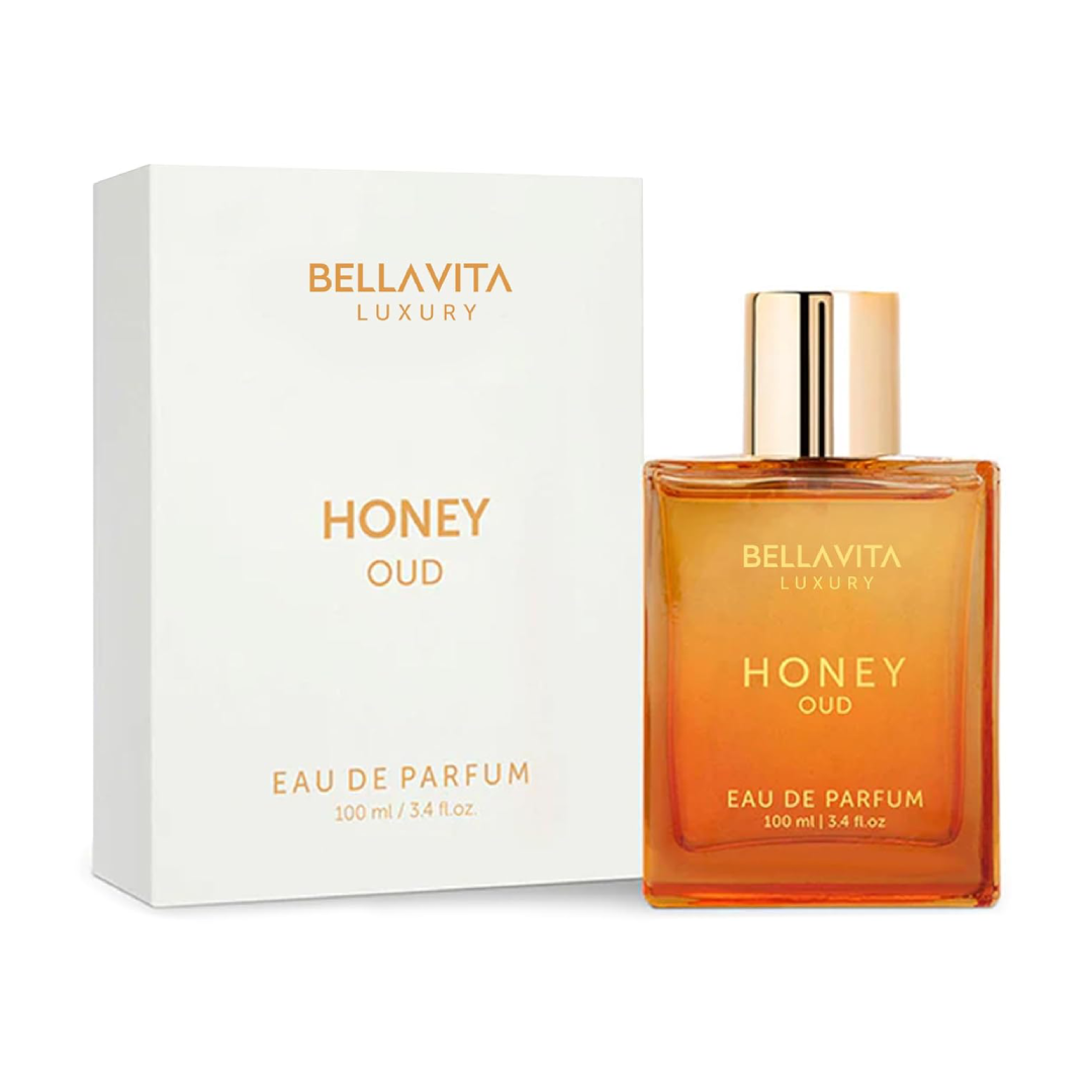BellaVita Luxury Honey Oud Eau de Parfum | Unisex Long-Lasting Fragrance – 3.4 fl. oz. | Clean, Vegan & Cruelty-Free BellaVita