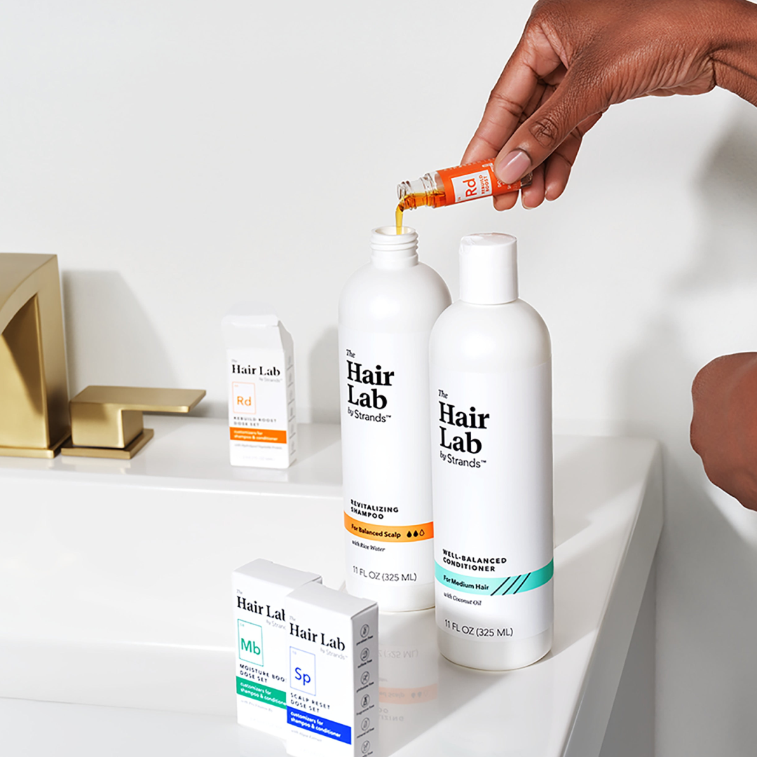 The Hair Lab Anti-Frizz Shampoo & Conditioner Dose Set | Rice Protein Smoothing Care – 2 x 0.2 oz The Hair Lab