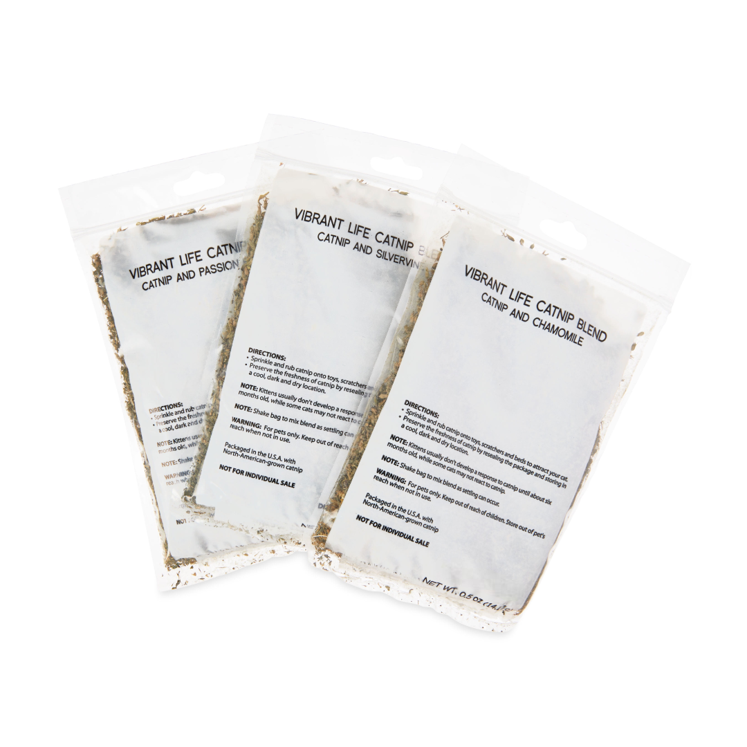 Vibrant Life Catnip Blends Collection 0.5 oz | 3 Pack Variety for Cats Vibrant life