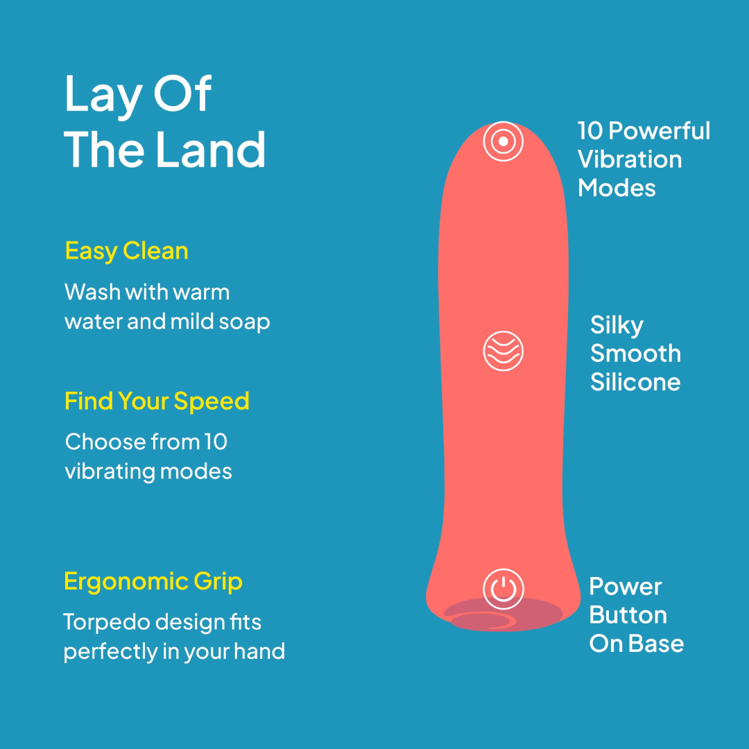 Hello Cake Bullet Vibe Vibrator – Rechargeable Massager for Women Hello Cake
