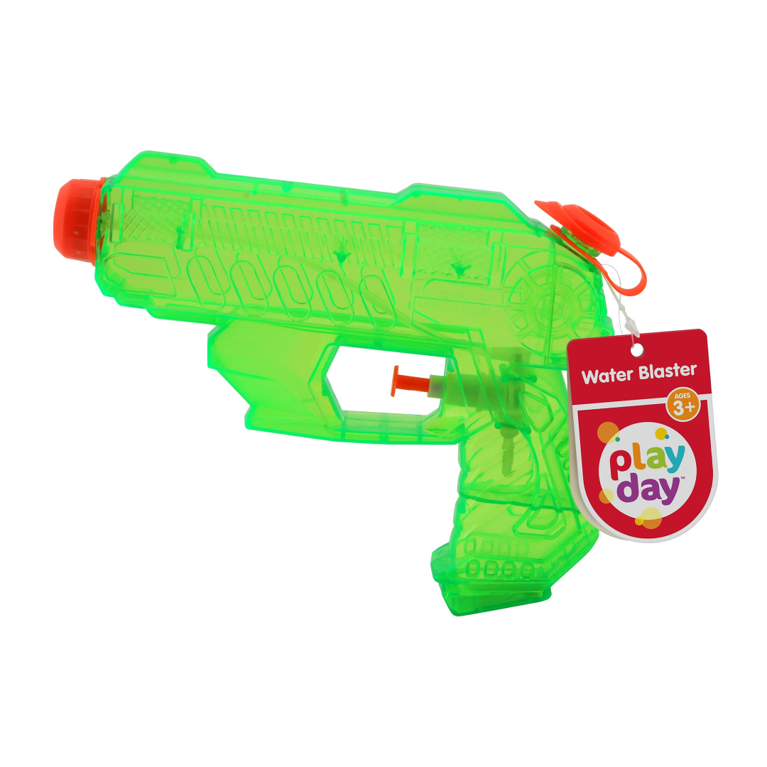 Play Day Water Blaster – 8-Inch Outdoor Summer Water Toy for Kids 3+ Play Day