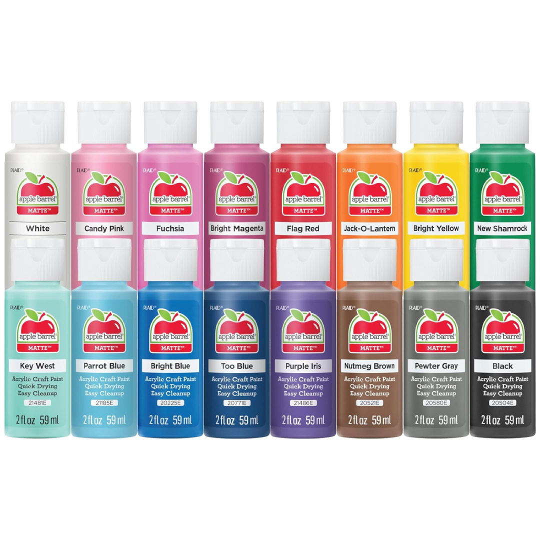 Apple Barrel Acrylic Craft Paint – Matte Finish 2 fl oz Apple Barrel