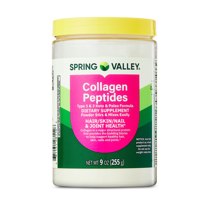 Spring Valley Collagen Peptides Type 1 & 3 Powder 9 oz Spring Valley