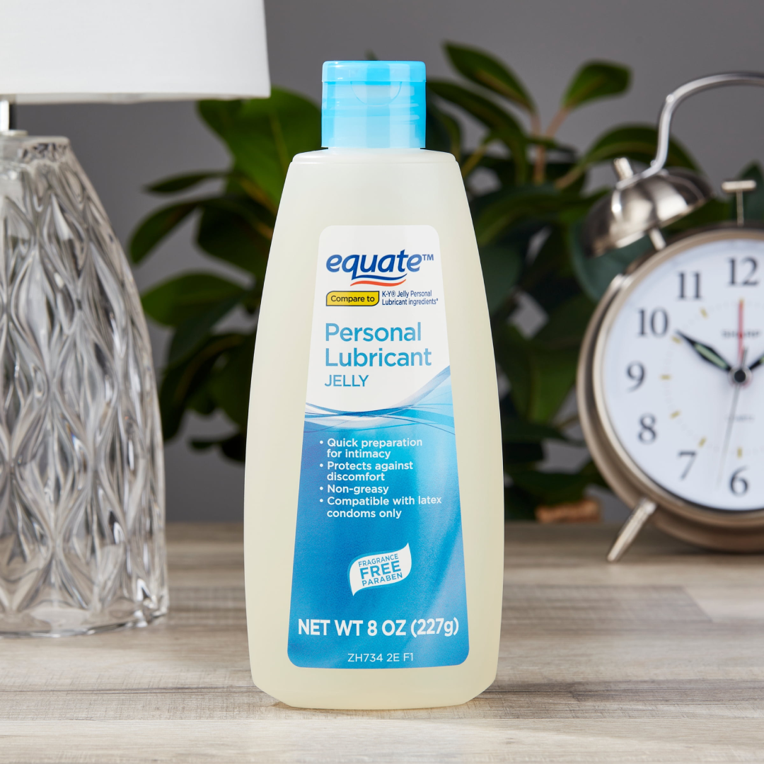 Equate Personal Lubricant Jelly 8 oz – Water-Based Equate