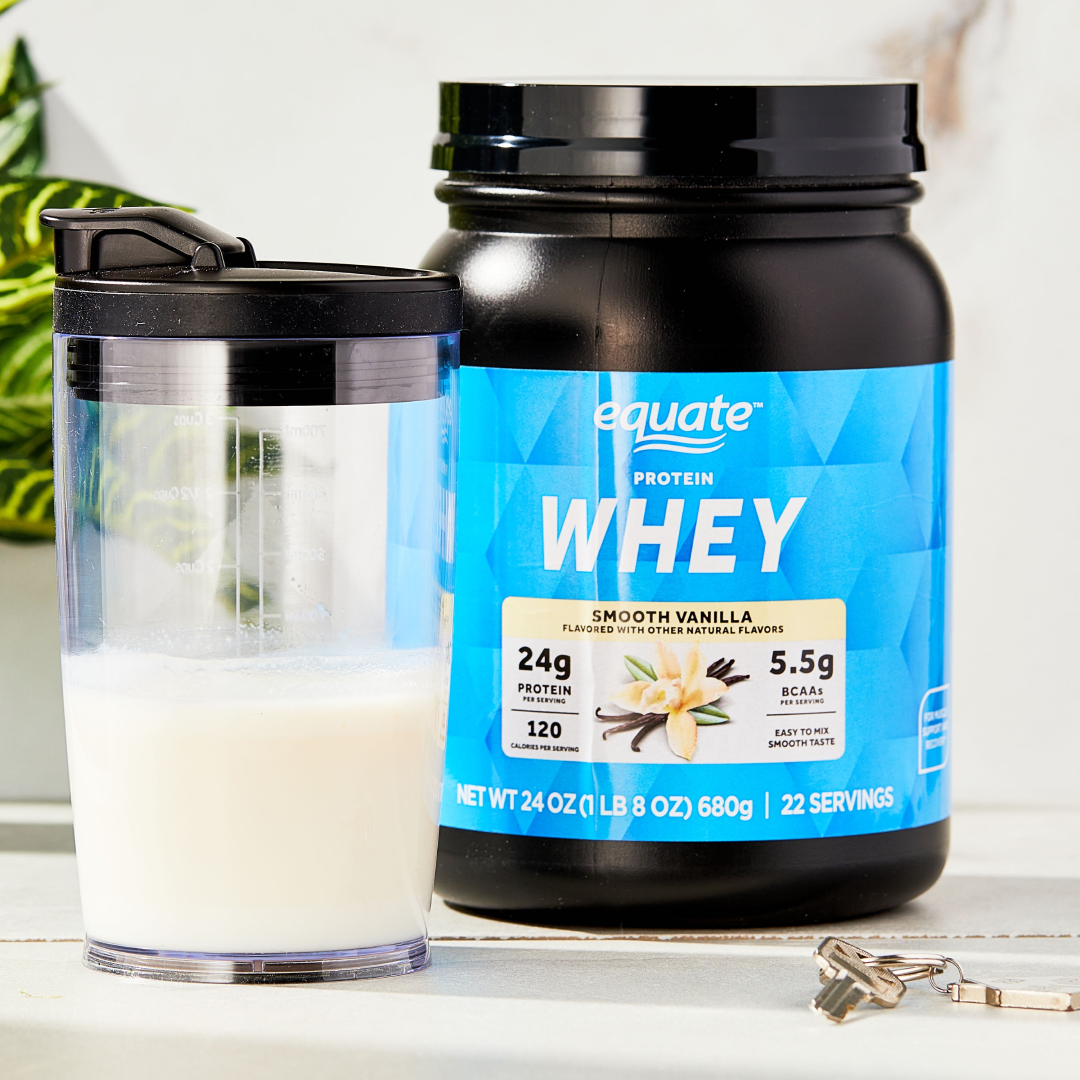 Equate Whey Protein Powder, Smooth Vanilla – 24 oz Equate