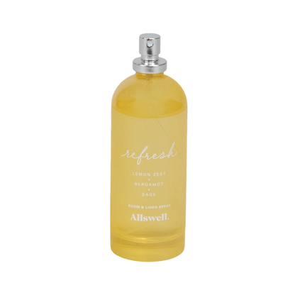 Allswell Refresh Lemon Bergamot Sage Room & Linen Spray - 3.4 fl oz Allswell