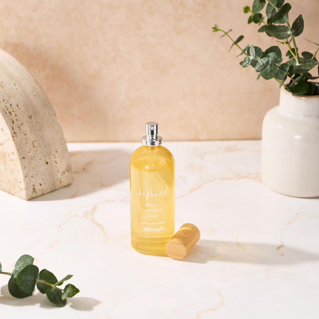 Allswell Refresh Lemon Bergamot Sage Room & Linen Spray - 3.4 fl oz Allswell