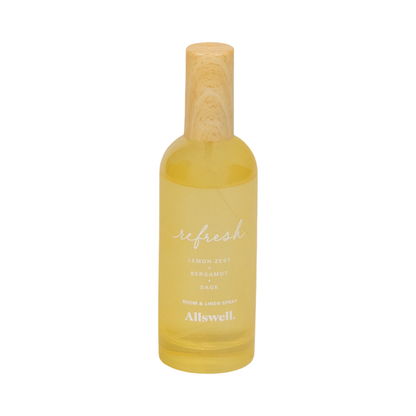 Allswell Refresh Lemon Bergamot Sage Room & Linen Spray - 3.4 fl oz Allswell