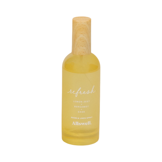 Allswell Refresh Lemon Bergamot Sage Room & Linen Spray - 3.4 fl oz Allswell