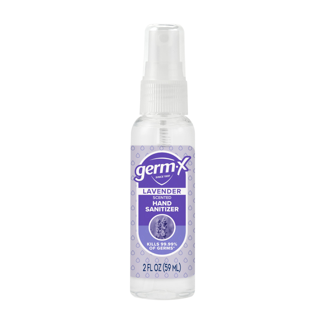 Germ-X Hand Sanitizer Spray Lavender, Plant-Based - 2 fl oz Germ X