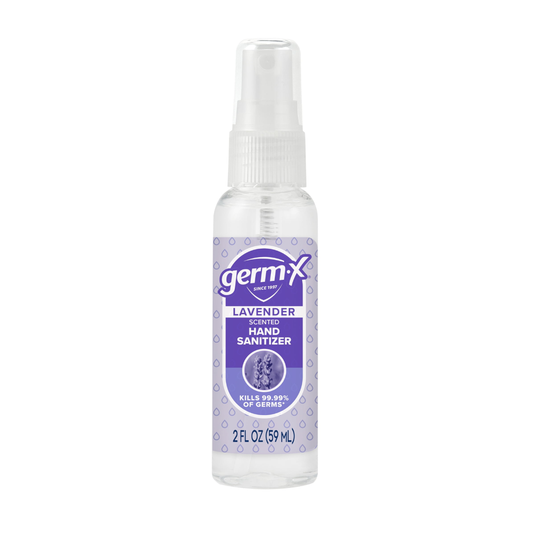 Germ-X Hand Sanitizer Spray Lavender, Plant-Based - 2 fl oz Germ X