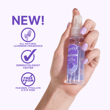 Germ-X Hand Sanitizer Spray Lavender, Plant-Based - 2 fl oz Germ X