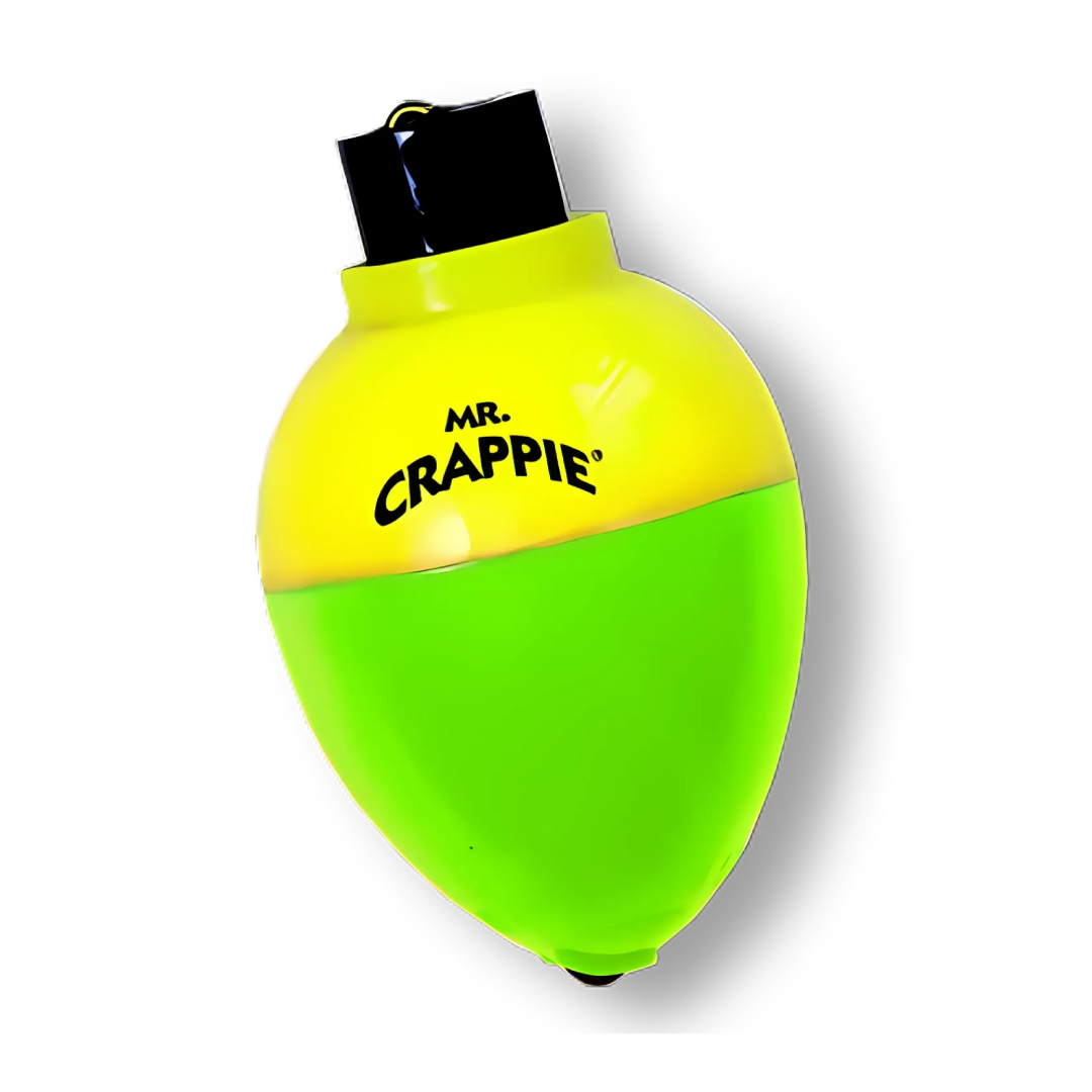 Betts Mr. Crappie Rattlin Pear Floats 1” Yellow Green – 3 Pack Mr. Crappie