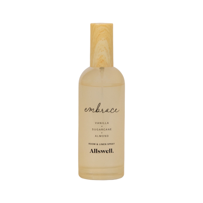 Allswell Embrace Room & Linen Spray – Vanilla, Sugarcane, Almond - 3.4 fl oz Allswell