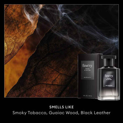 fine’ry. Men’s Travel Size Eau De Cologne – Smoke Leather (2.0 fl oz)