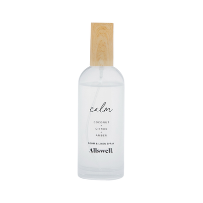 Allswell Calm Room & Linen Spray – Coconut, Citrus & Amber - 3.4 fl oz Allswell