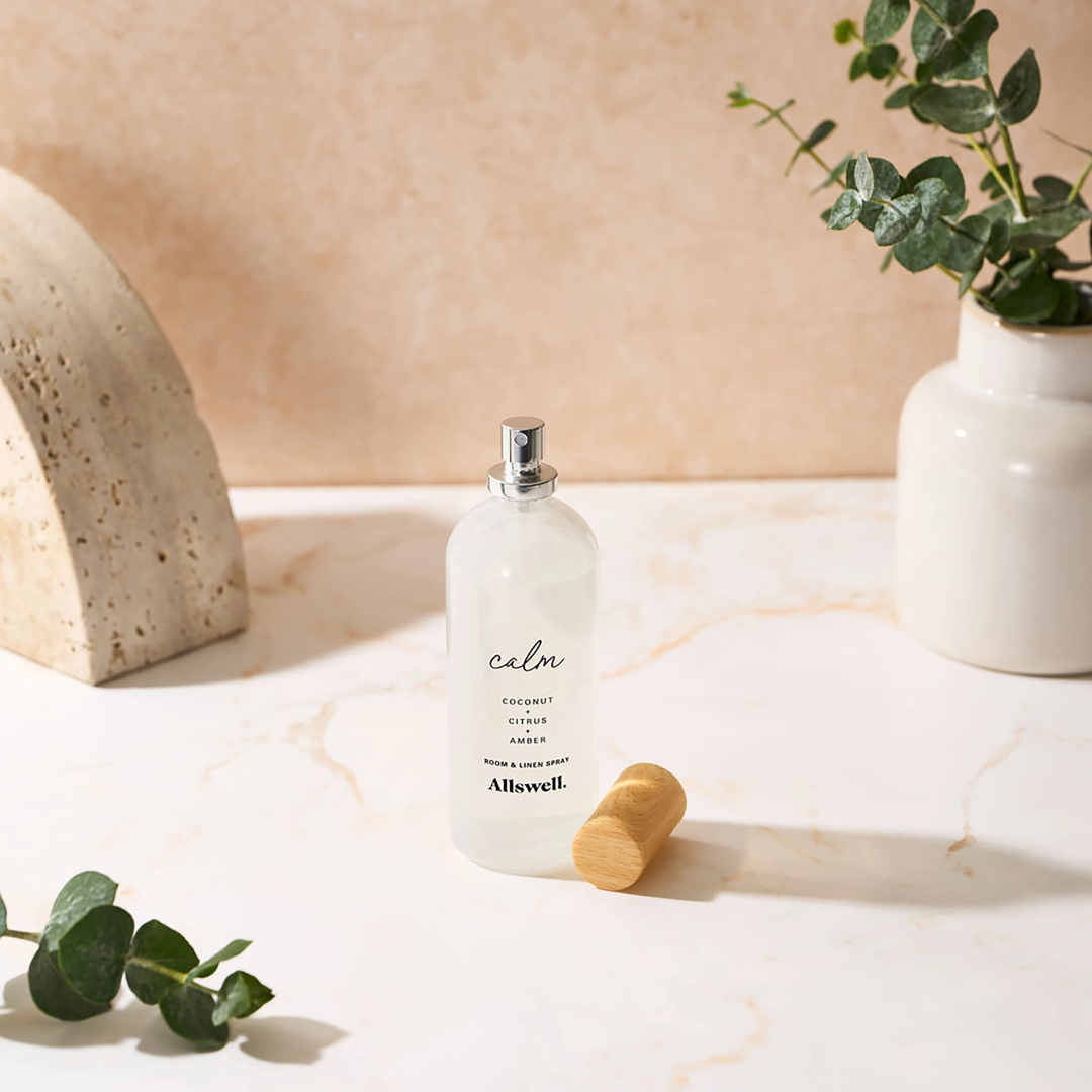 Allswell Calm Room & Linen Spray – Coconut, Citrus & Amber - 3.4 fl oz Allswell
