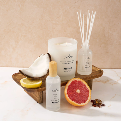 Allswell Calm Room & Linen Spray – Coconut, Citrus & Amber - 3.4 fl oz Allswell