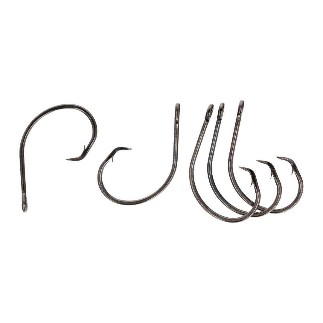 Eagle Claw Lazer Circle Light Wire Non-Offset Hooks 9/0, 5-Pack Eagle Claw