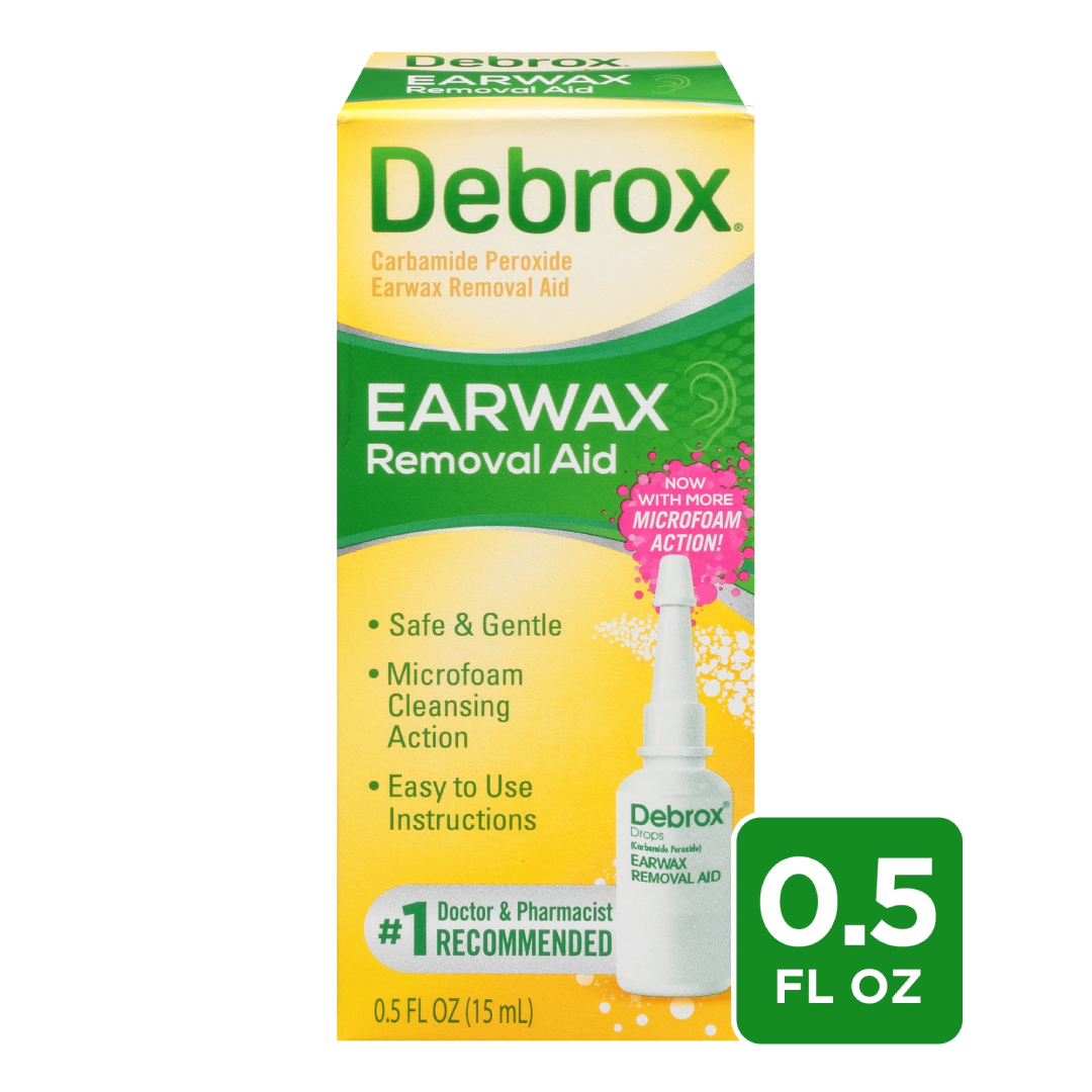 Debrox Ear Wax Removal Drops – Gentle Microfoam 0.5 fl oz Debrox