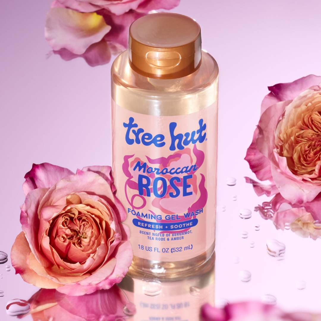 Tree Hut Moroccan Rose Foaming Gel Body Wash – 18 fl oz Tree Hut