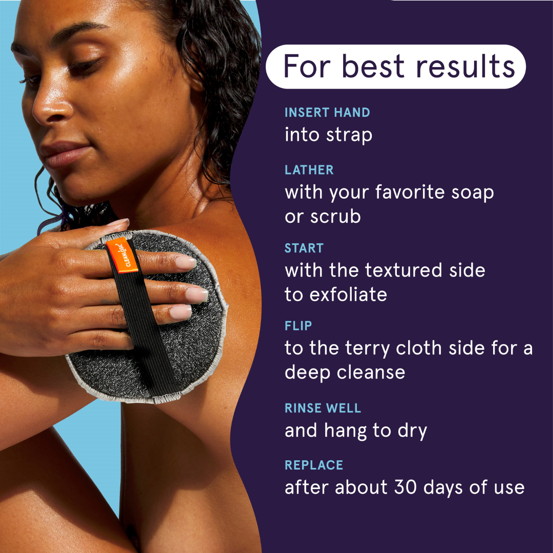 Cleanlogic Detoxify Dual-Texture Body Buffer – Full Body Exfoliator Cleanlogic