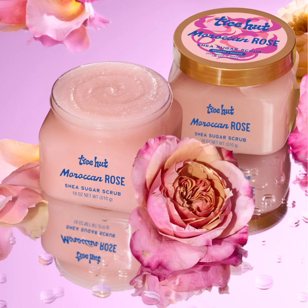 Tree Hut Shea Sugar Scrub Moroccan Rose – 18 oz Tree Hut