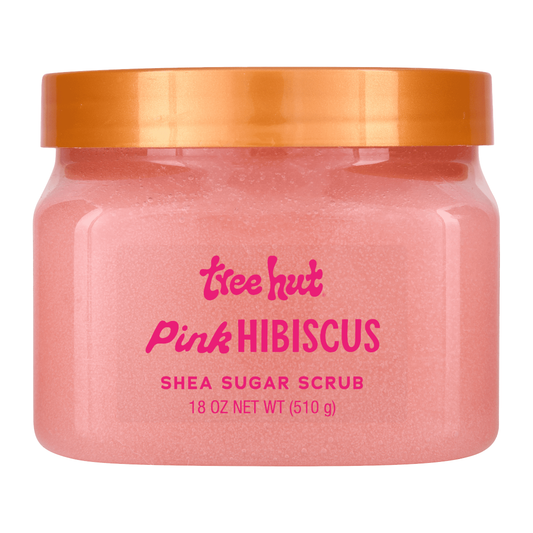 Tree Hut Pink Hibiscus Shea Butter Sugar Body Scrub – 18 oz Tree Hut