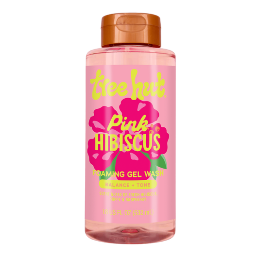 Tree Hut Pink Hibiscus Foaming Gel Body Wash – 18 fl oz Tree Hut